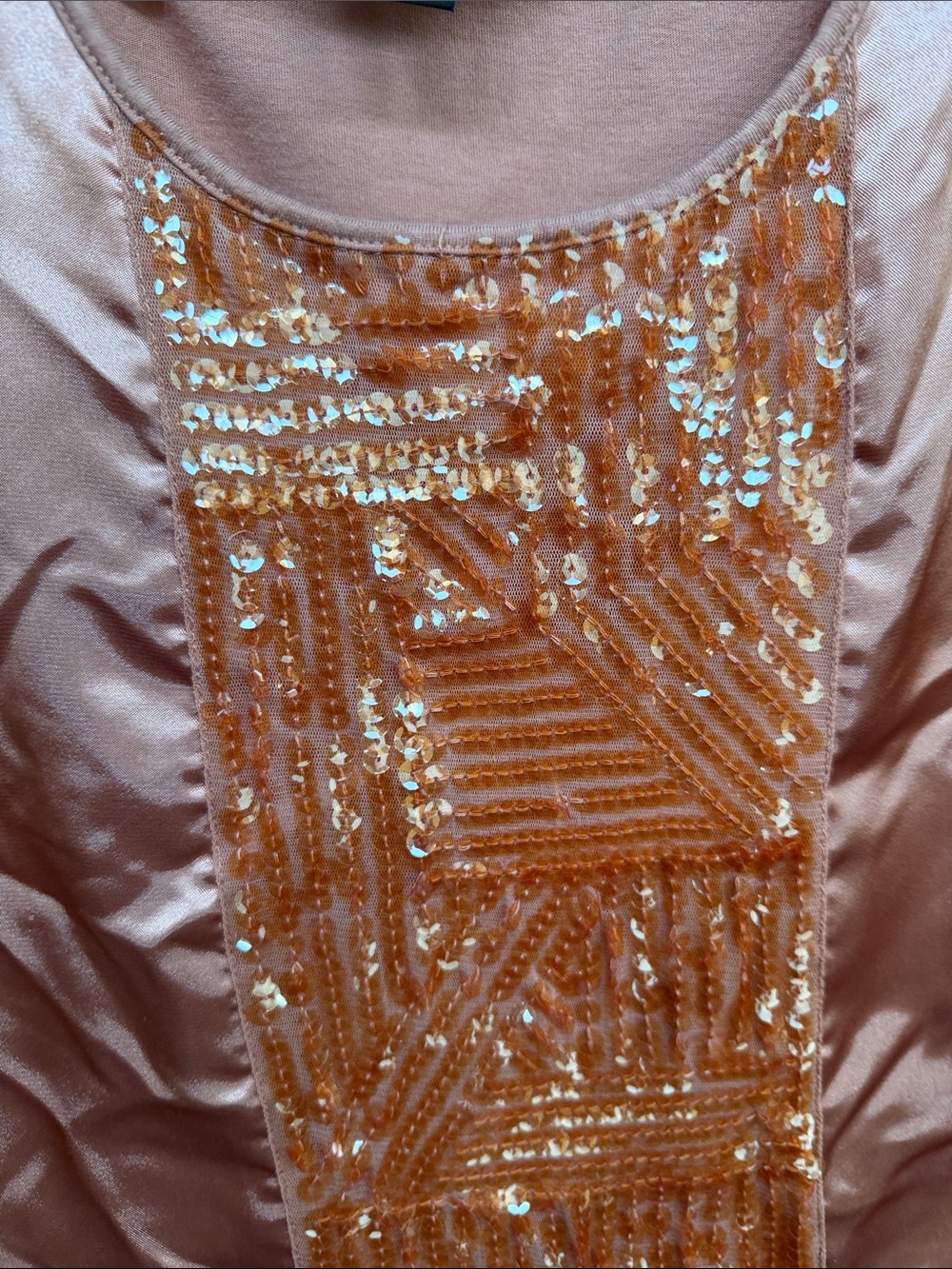 DANA BUCHMAN Women Polyester Tank Top  XL Sequin Party Cocktail - Picture 8 of 9